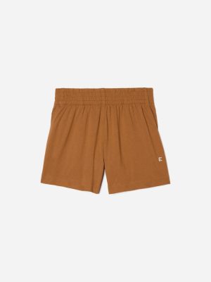 The Retro Jersey Short | Tawny Brown