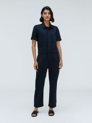 The Supersoft Jean Coverall | Ink Wash
