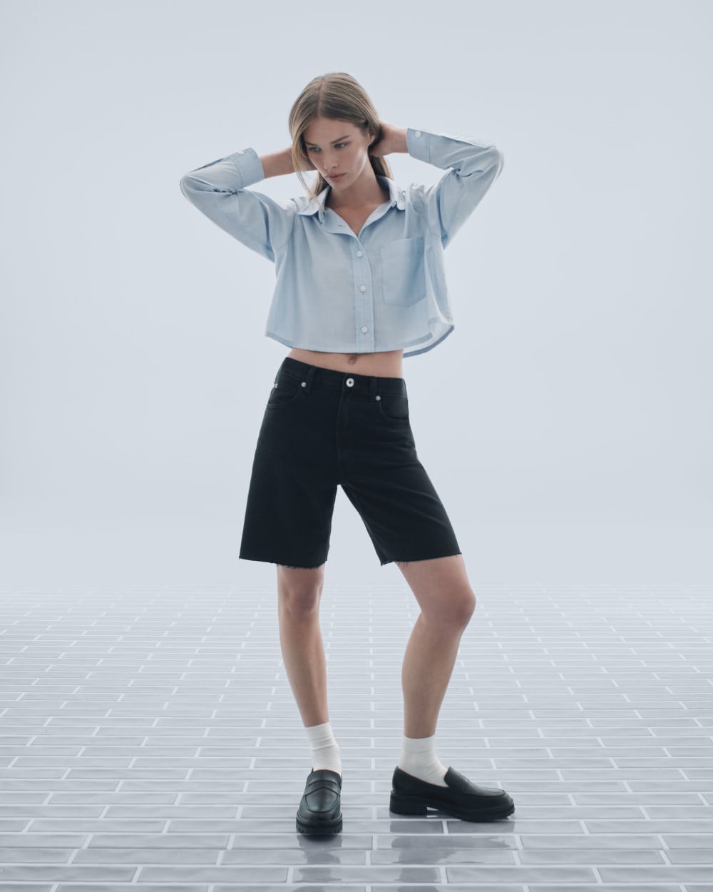 The OG Baggy Jean Short | Washed Black - Image 8