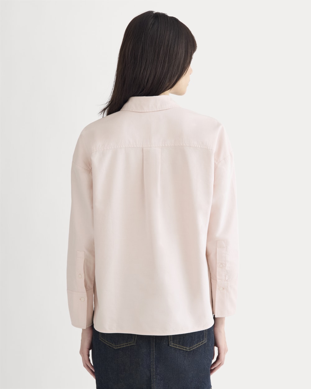 The Boxy Oxford | Rose Quartz Chambray - Image 5