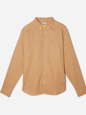 The Classic Shirt in Linen | Iced Coffee