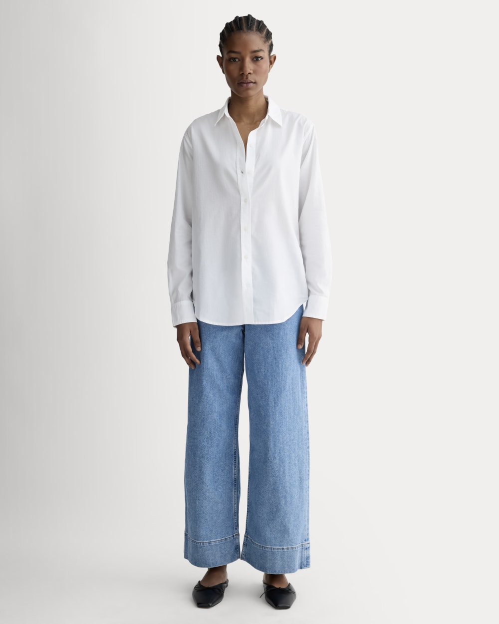 The Must-Have Shirt in Silky Cotton | White - Image 3