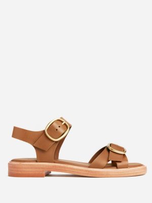 The Twin Buckle Sandal | Brown Sugar