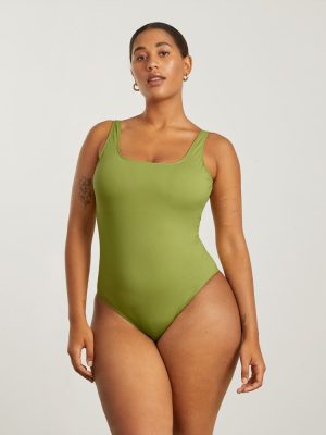The Square-Neck One-Piece | Pepper