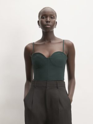 The Structured Cotton Bustier | Scarab