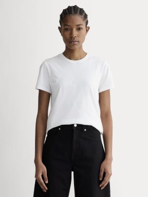 The Slim Crew in Essential Cotton | White