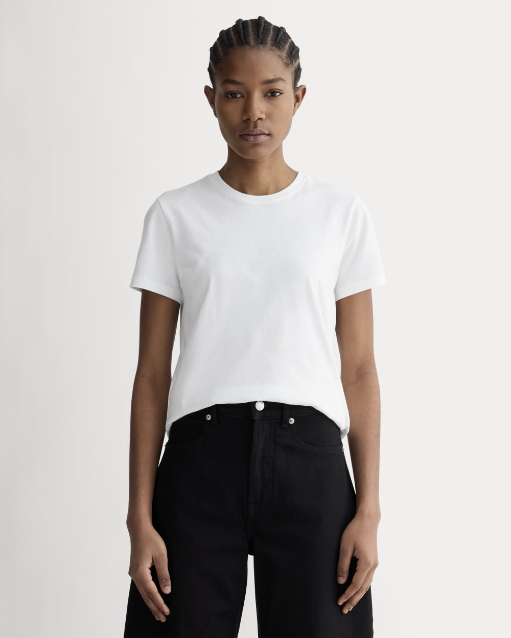 The Slim Crew in Essential Cotton | White