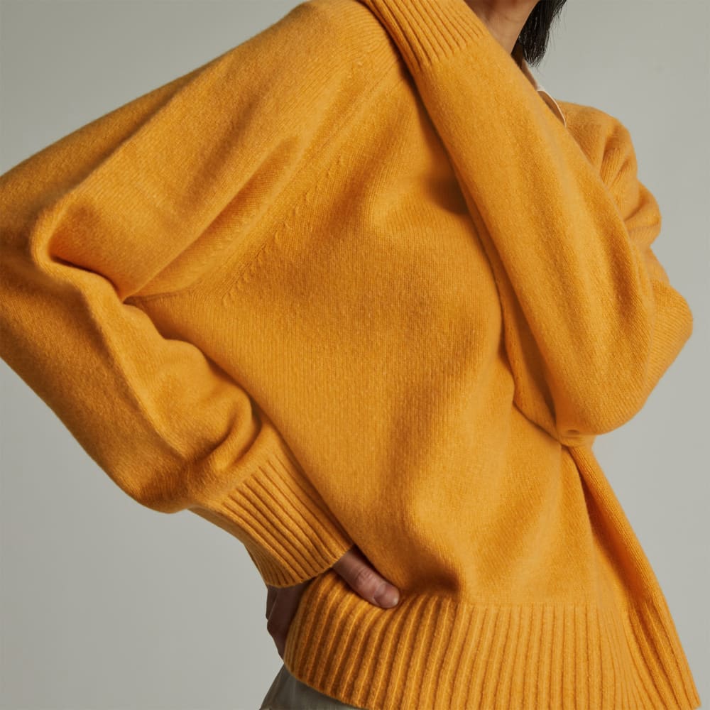 The Cashmere Boxy Crew | Kumquat - Image 5