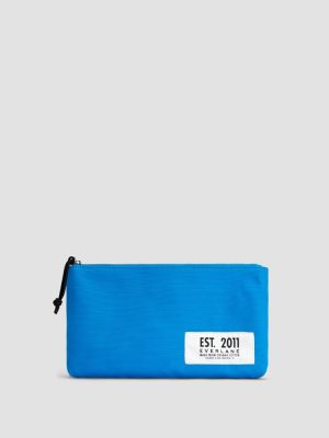 The Organic Canvas Pouch | Brilliant Blue