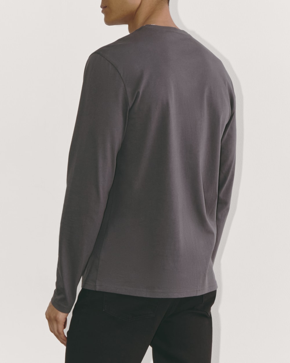 The Essential Organic Long-Sleeve Tee | Graphite - Image 4