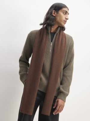 The ReCashmere Scarf | Heather Cocoa