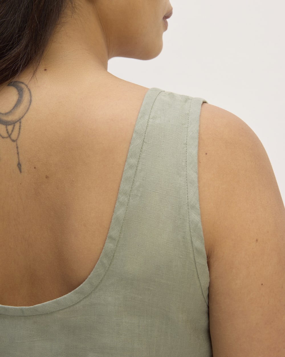 The Scoop Tank in Linen | Sage Green - Image 5