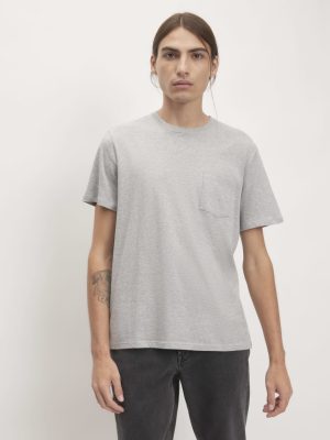 The Organic Cotton Pocket Tee |  Heathered Grey