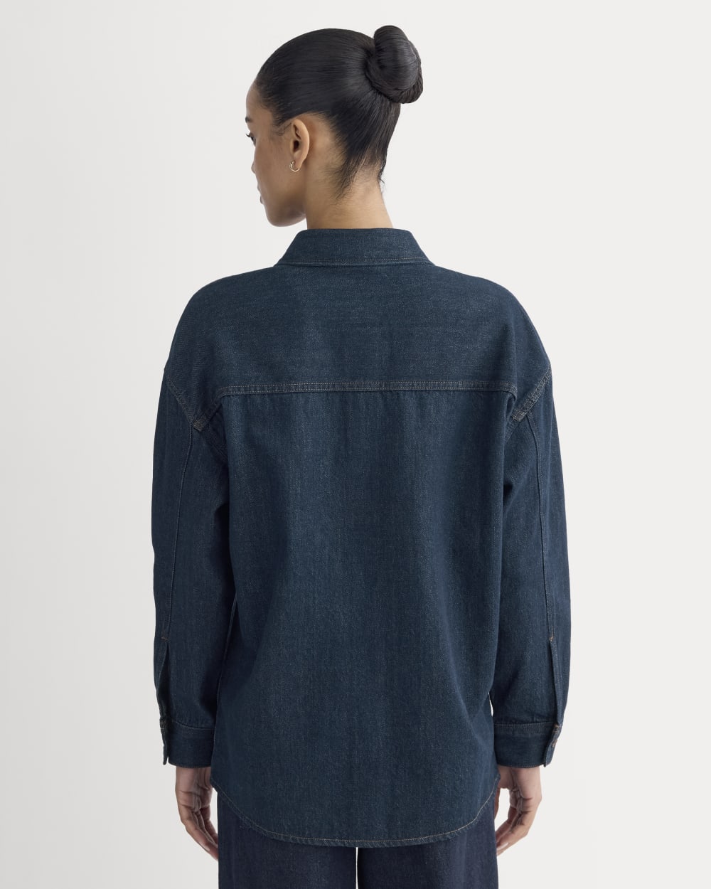 The Oversized Denim Shirt | Tungsten Rinse - Image 5