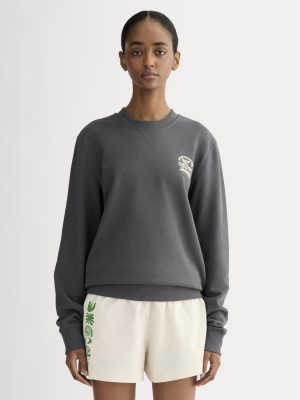 The Everlane x Parks Project French Terry Crew | Forged Iron / Natural