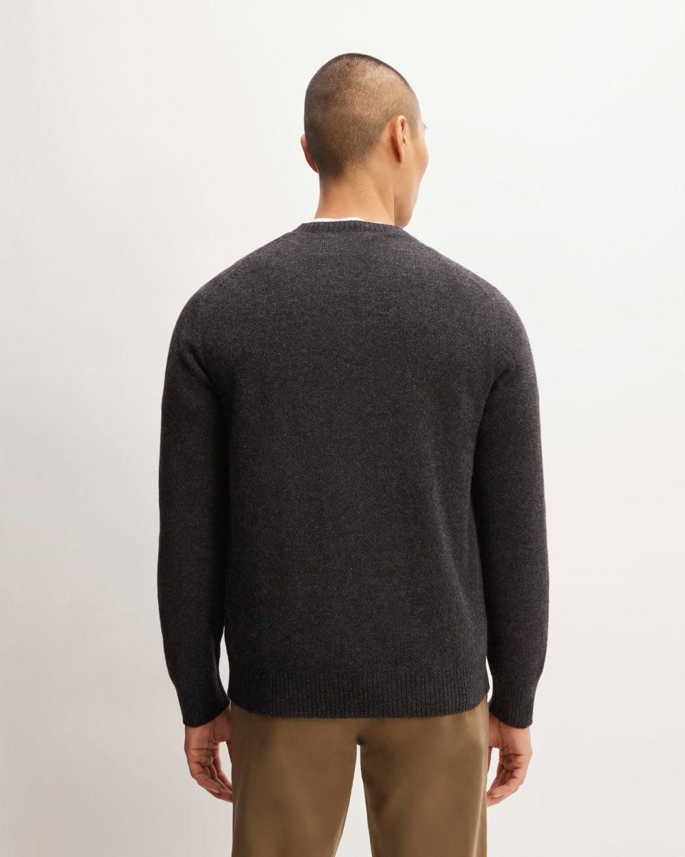 The Premium Merino Crew Neck Sweater | Charcoal - Image 6