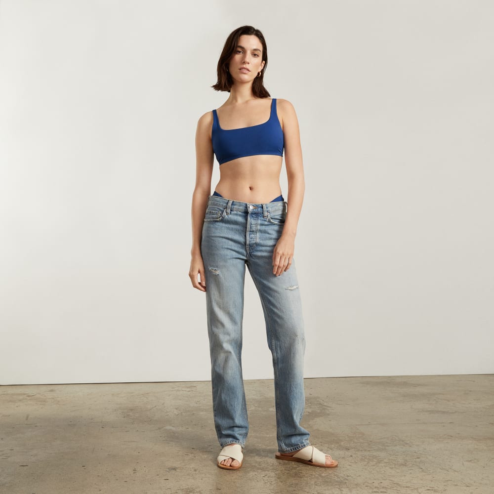 The Square-Neck Bikini Top | Blue Dusk - Image 11