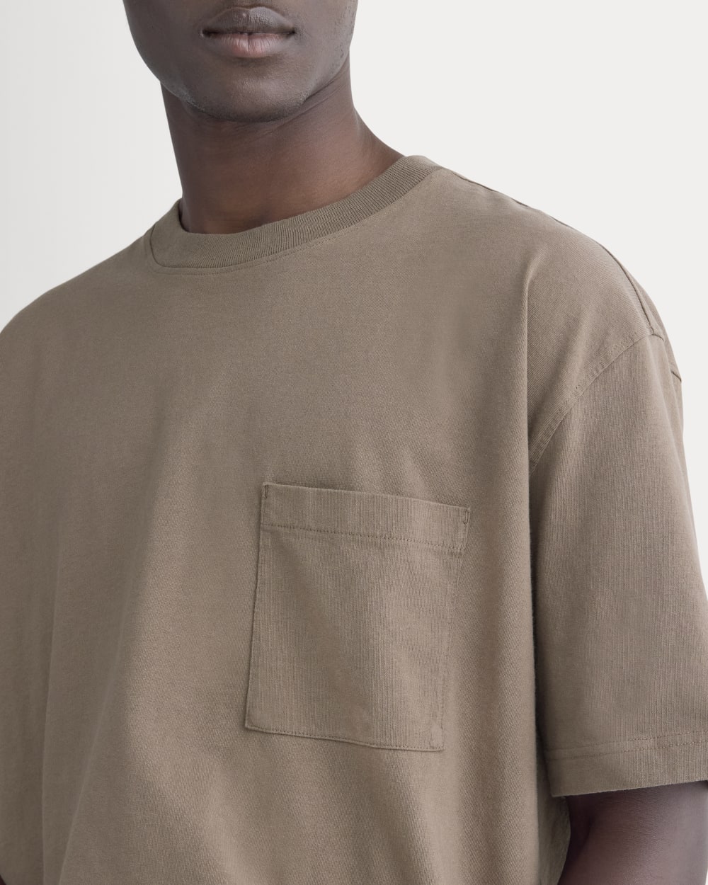 Oversized Classic Tee | Deep Taupe - Image 4