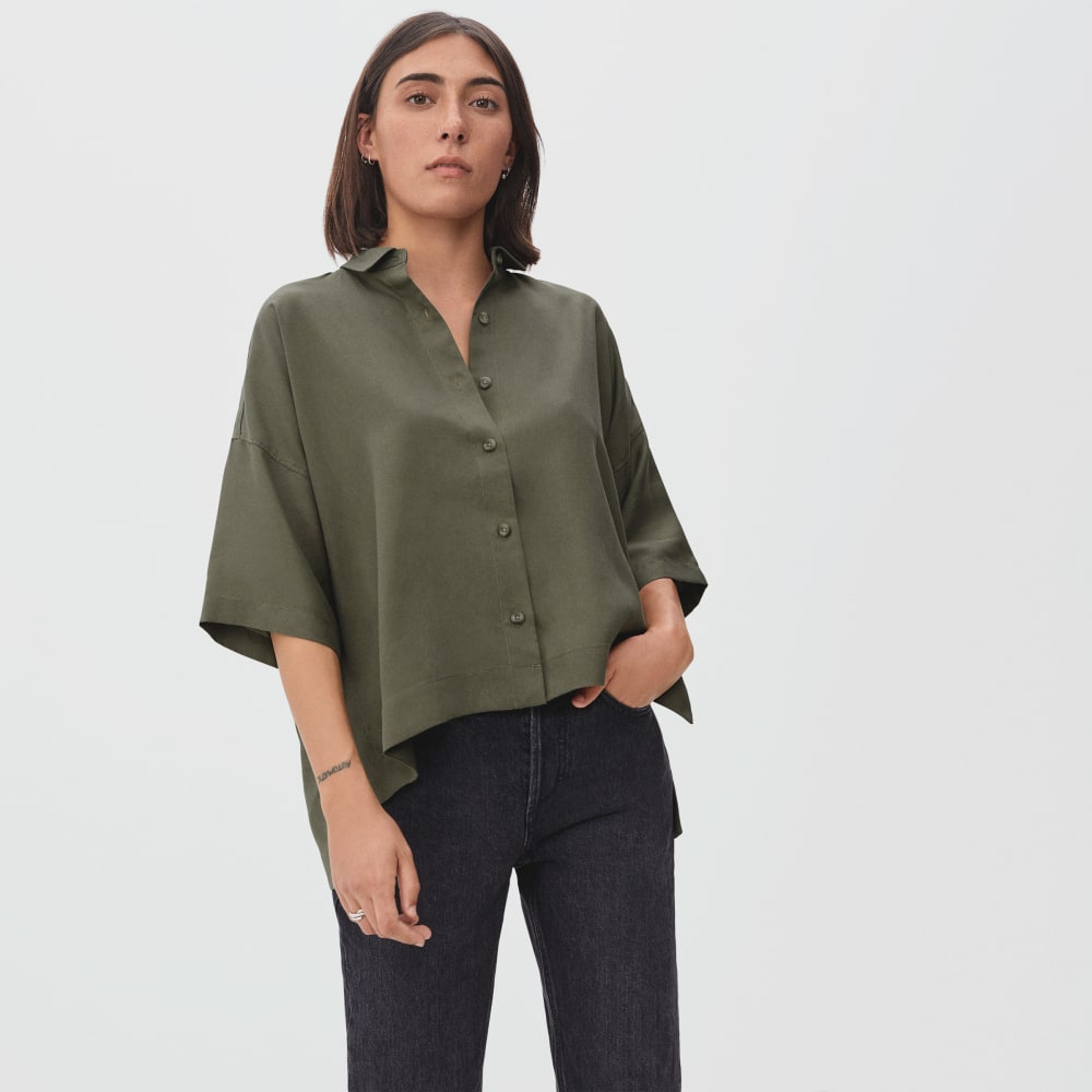 The Drapey Square Shirt | Kalamata - Image 2