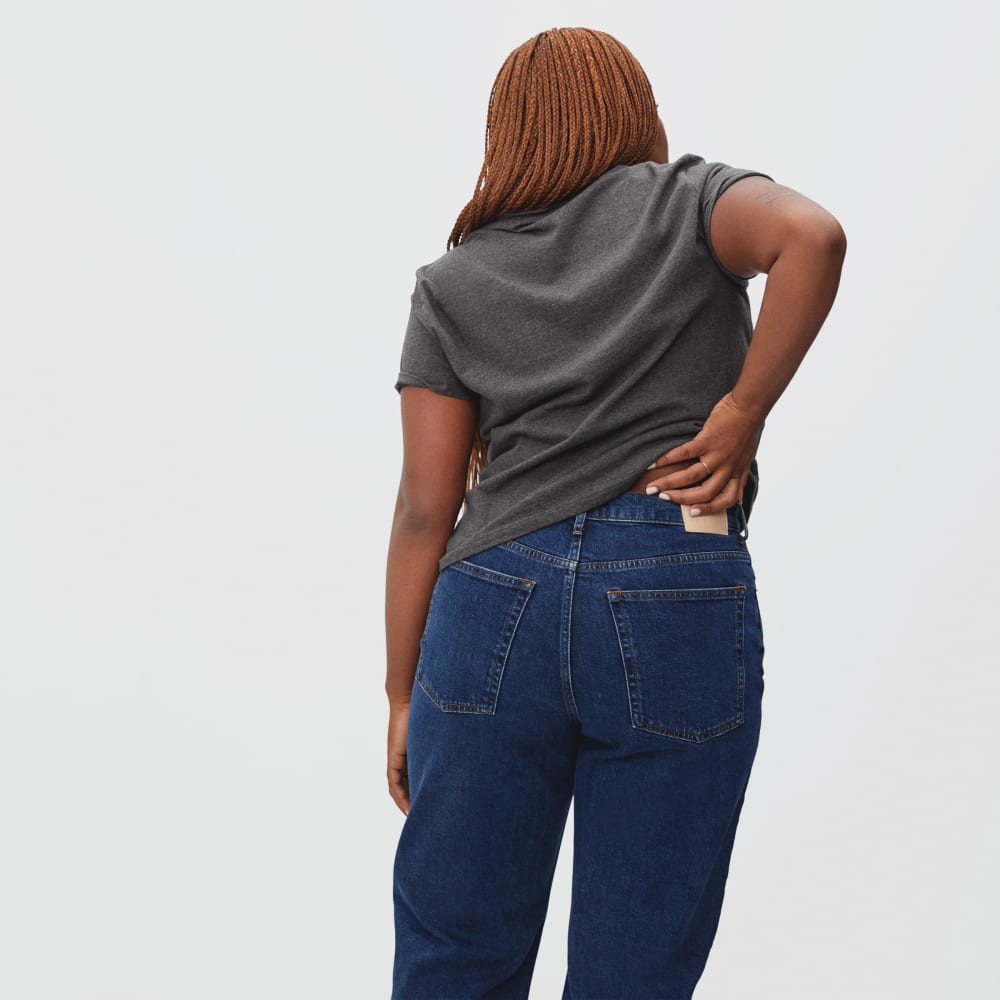 The Organic Cotton Box-Cut Pocket Tee | Charcoal | No Pocket - Image 4