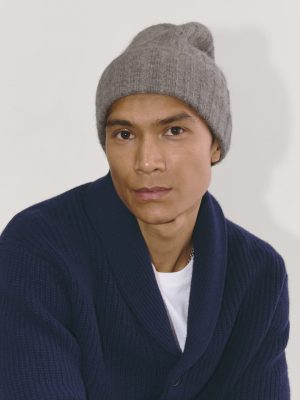 The Alpaca Beanie | Taupe Melange