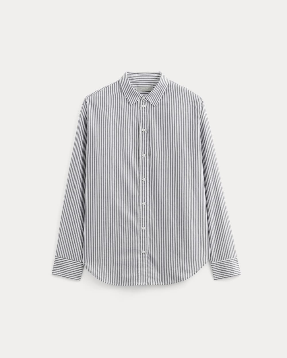 The Must-Have Shirt in Silky Cotton | Grey / White - Image 2