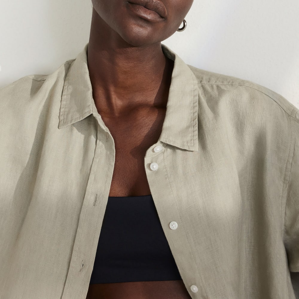 The Must-Have Shirt in Linen | Seagrass - Image 8