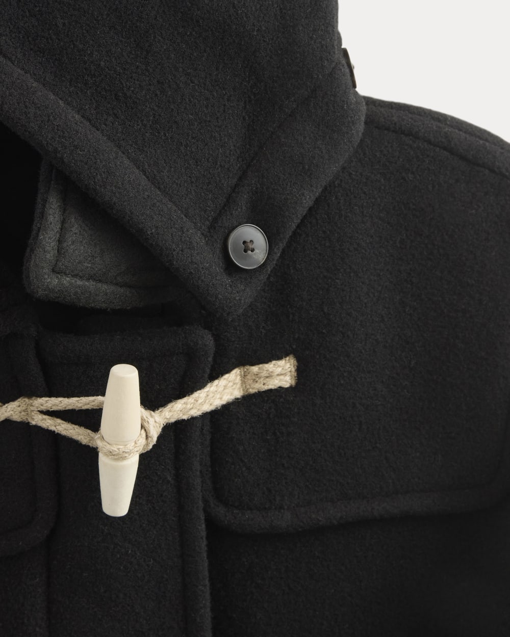 The ReWool Duffle Coat | Black - Image 6