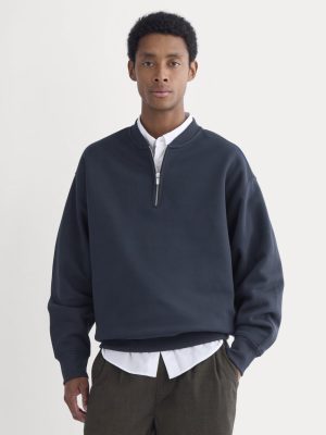 Luxe Fleece Half-Zip Pullover | Deep Navy