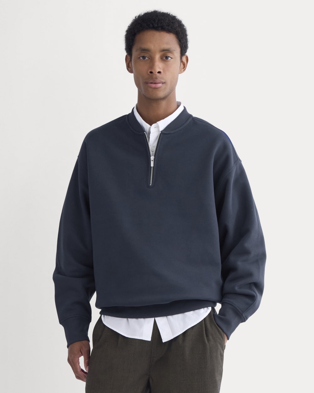 Luxe Fleece Half-Zip Pullover | Deep Navy