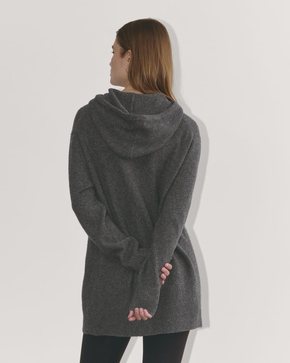 The Oversized Hoodie in Plush Cotton | Charcoal - Image 5