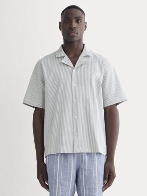 The Seersucker Resort Shirt | Dutch Blue / Natural