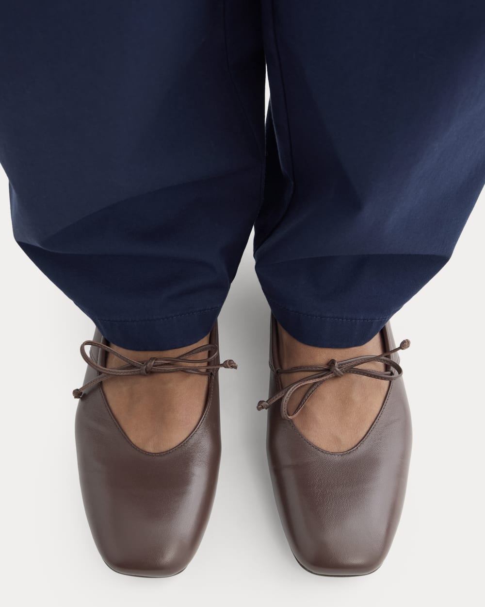 Leather Keyhole Flat | Burnt Umber - Image 5