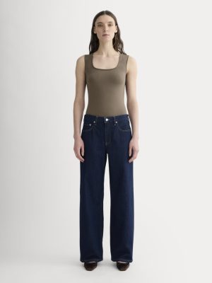 The Form Square-Neck Bodysuit | Deep Taupe