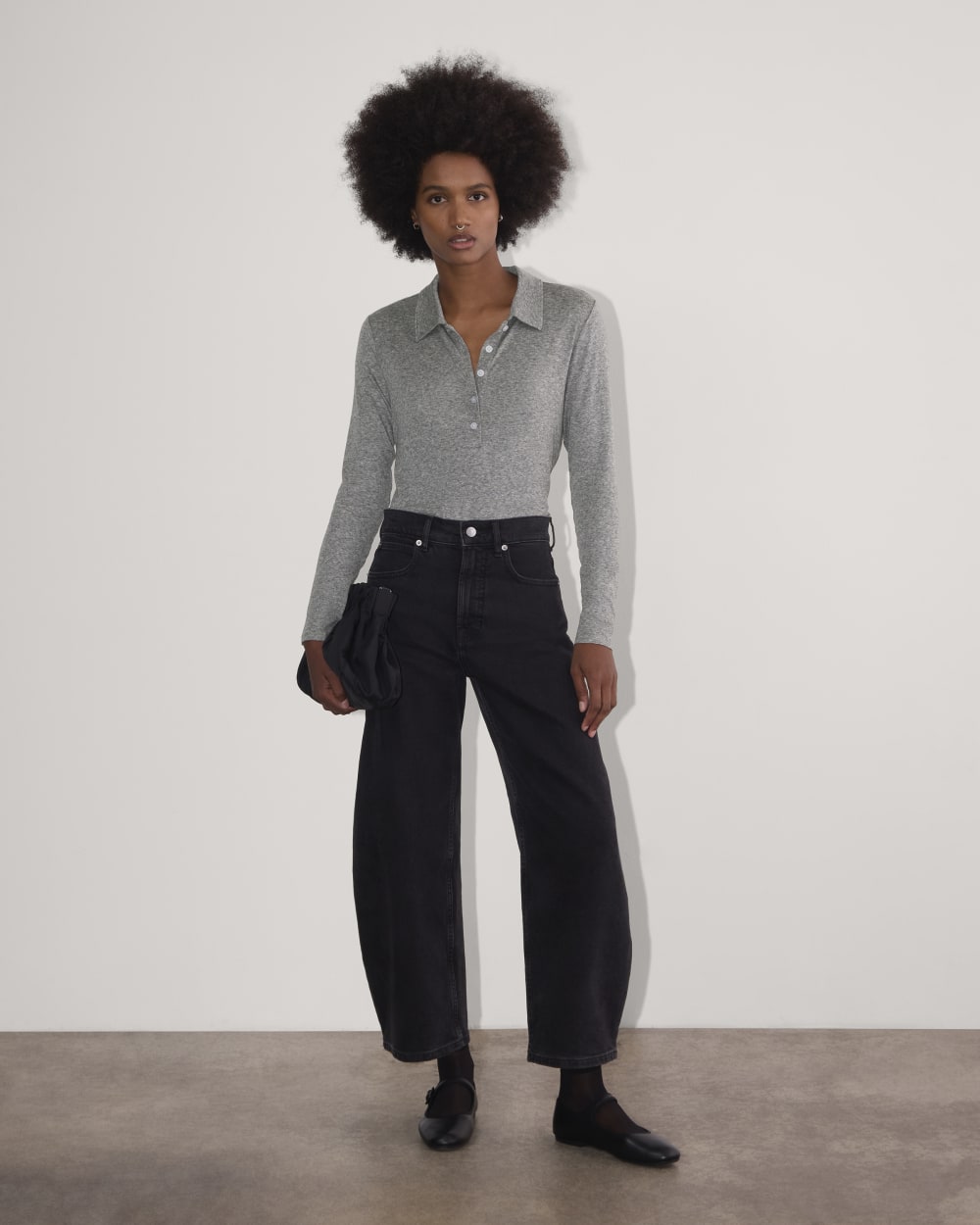 The Henley in Butterluxe | Heather Charcoal - Image 3