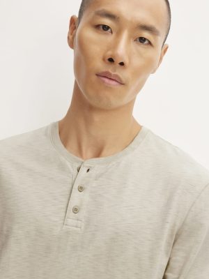 The Slub Long-Sleeve Henley | Pelican