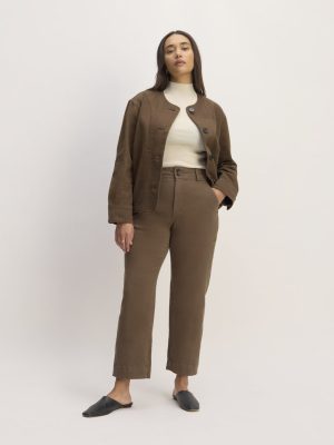 The Organic Straight-Leg Pant | Cocoa