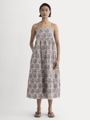 The Gauze Tiered Dress | Mocha Floral