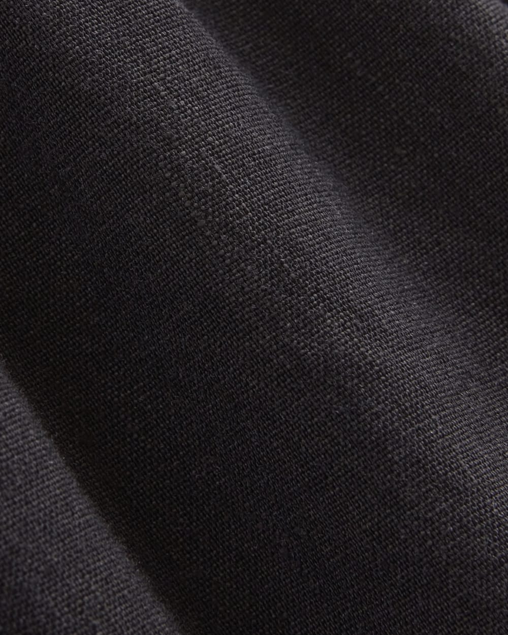 The Flutter-Sleeve Top in Stretch Linen | Black - Image 6