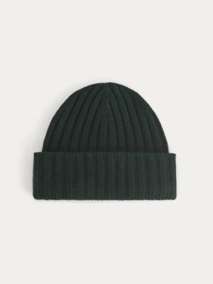 Chunky Ribbed Beanie | Heathered Dark Sea