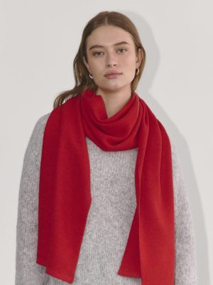 The Cabin Scarf | Classic Red
