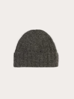 The Alpaca Beanie | Dark Charcoal