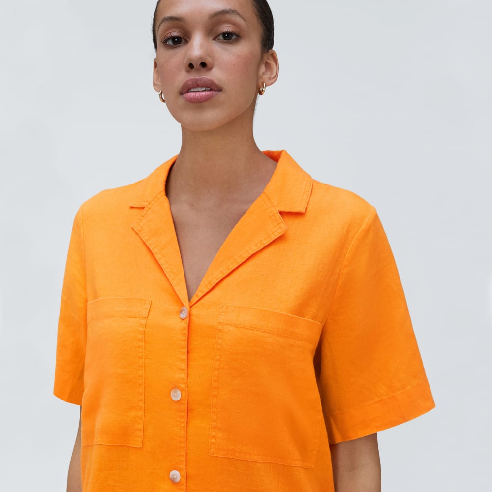 The Linen Workwear Dress | Turmeric - Image 4