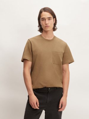 The Premium-Weight Pocket Tee | Uniform | Toasted Coconut