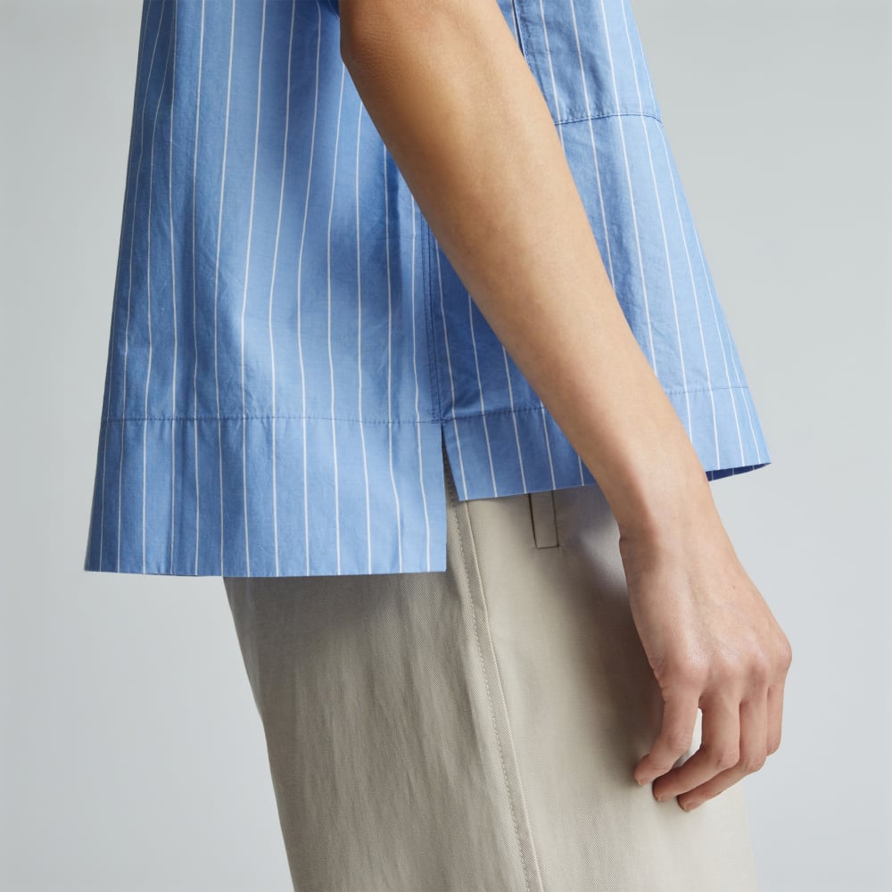 The Short-Sleeve Box Shirt | Mariner Blue / White - Image 5