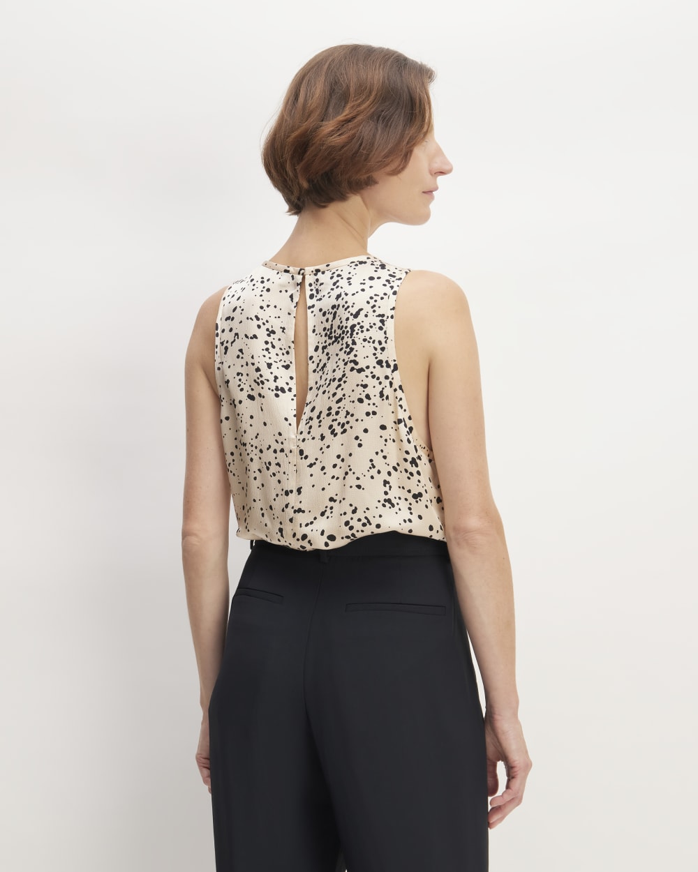 The Satin Racerback Top | Whisper Pink Moonsplatter - Image 6