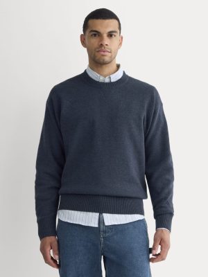 Luxe Merino Double-Knit Sweater | Indigo