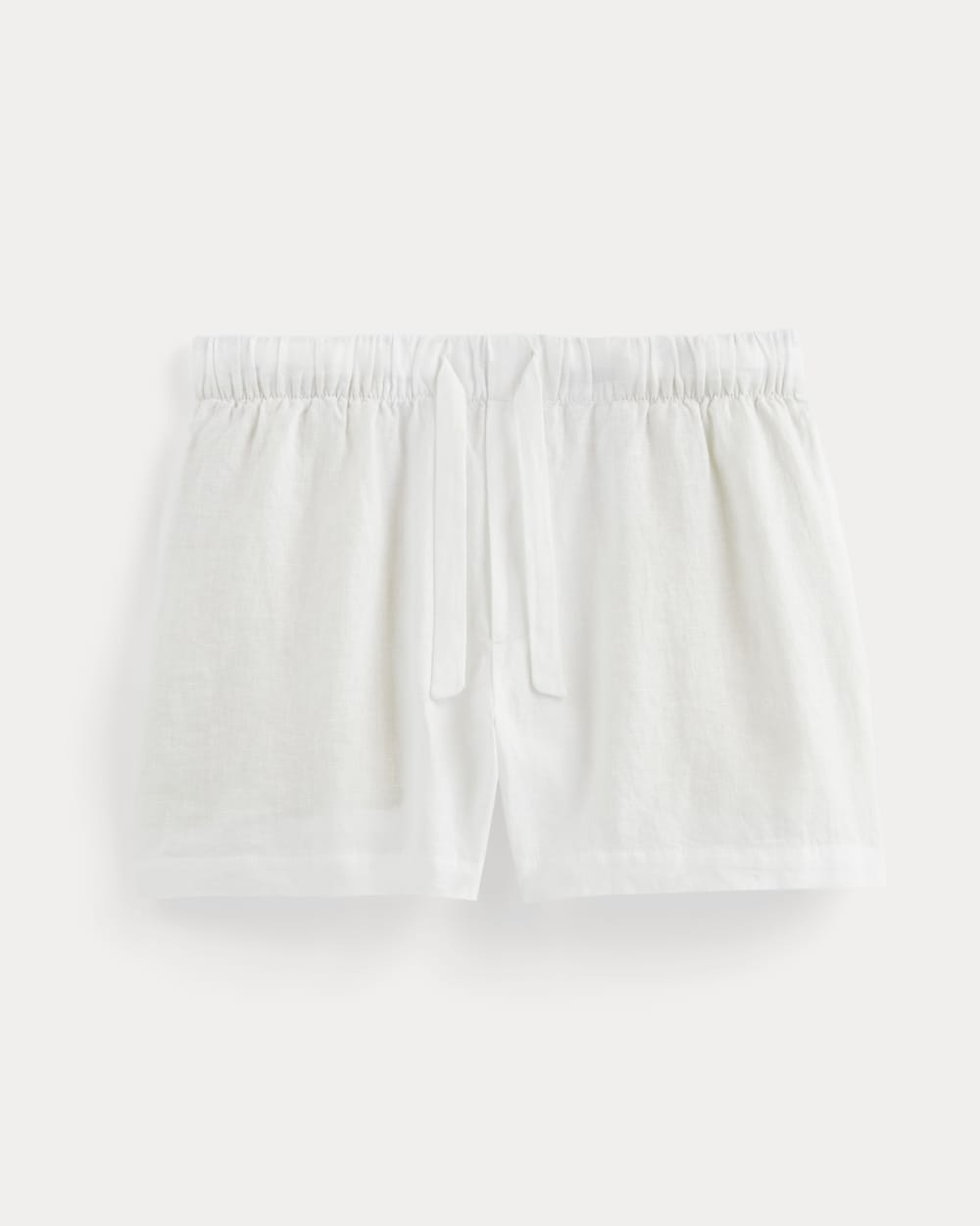 The Drawstring Boxer Short in Linen | White - Image 2