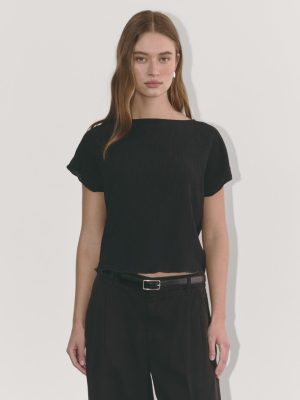 The Crinkle Top | Black