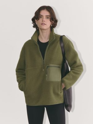 The ReNew Fleece Oversized Half-Zip | Kalamata